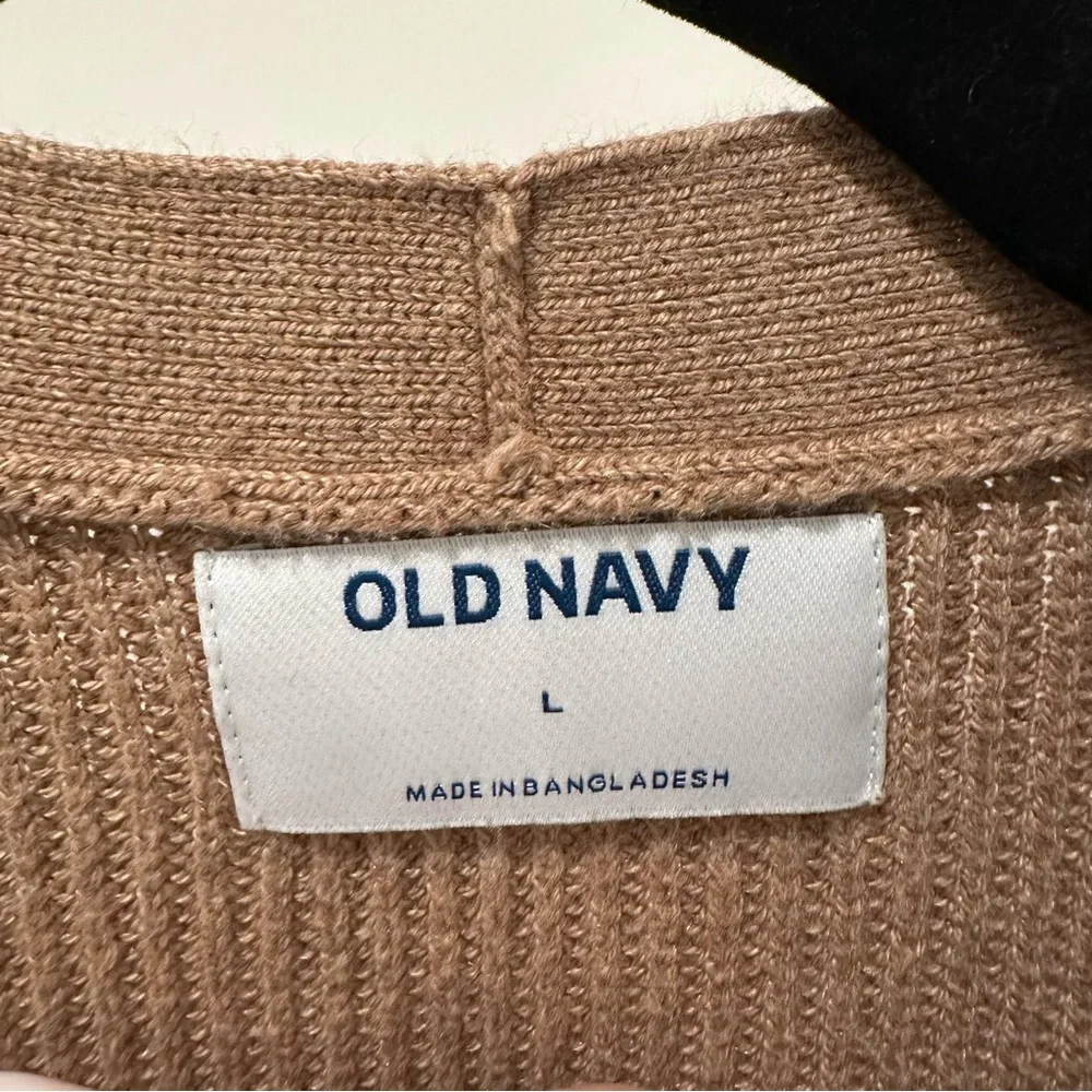 Old Navy Women's Tan Cardigan Sweater - Picture 3 of 3